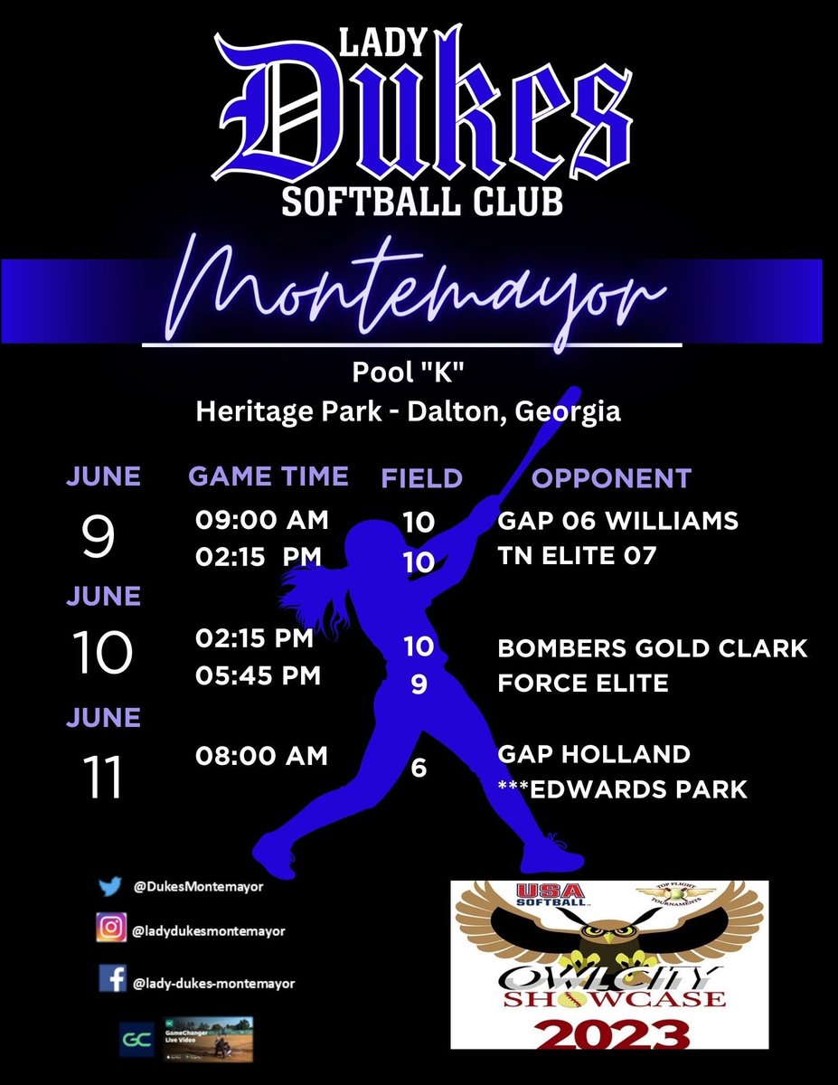 So excited for this weekend!! @DukesMontemayor <a href="/UWGSoftball/">West Georgia Softball</a> <a href="/UNGSoftball/">UNG Softball</a> <a href="/BerrySoftball/">Berry Softball</a> <a href="/mga_softball/">Middle Georgia State Softball</a> <a href="/PiedmontSB/">Piedmont Lions Softball</a> <a href="/SUHawksSoftball/">Shorter University Softball</a> <a href="/UWA_Softball/">UWA Softball</a> <a href="/mrsmobro/">Melissa Brocato</a> <a href="/ExtraInningSB/">EXTRA INNING SOFTBALL</a>