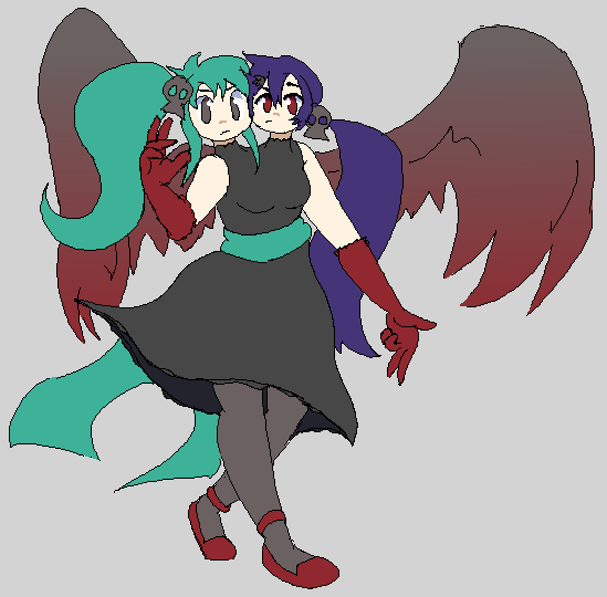 VivisHeadspace's tweet photo. Put another couple FanPros together for a conjoined twins AU!! I kinda just wanted to doodle something cool, so these two seemed like a nice fit...! https://t.co/CXjCjuDdlv