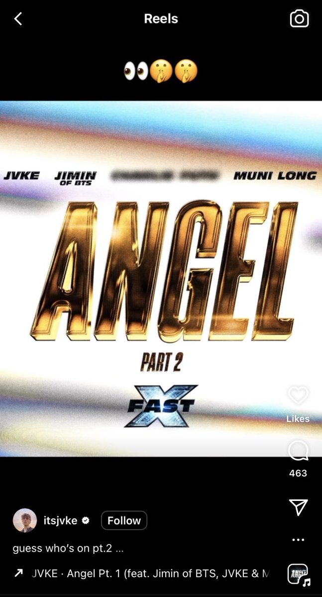 Jvke ig güncellemesi : Angel part2 geliyorr ismi blurlanmış kişinin charlie puth olduğu yönünde söylentiler var 👀