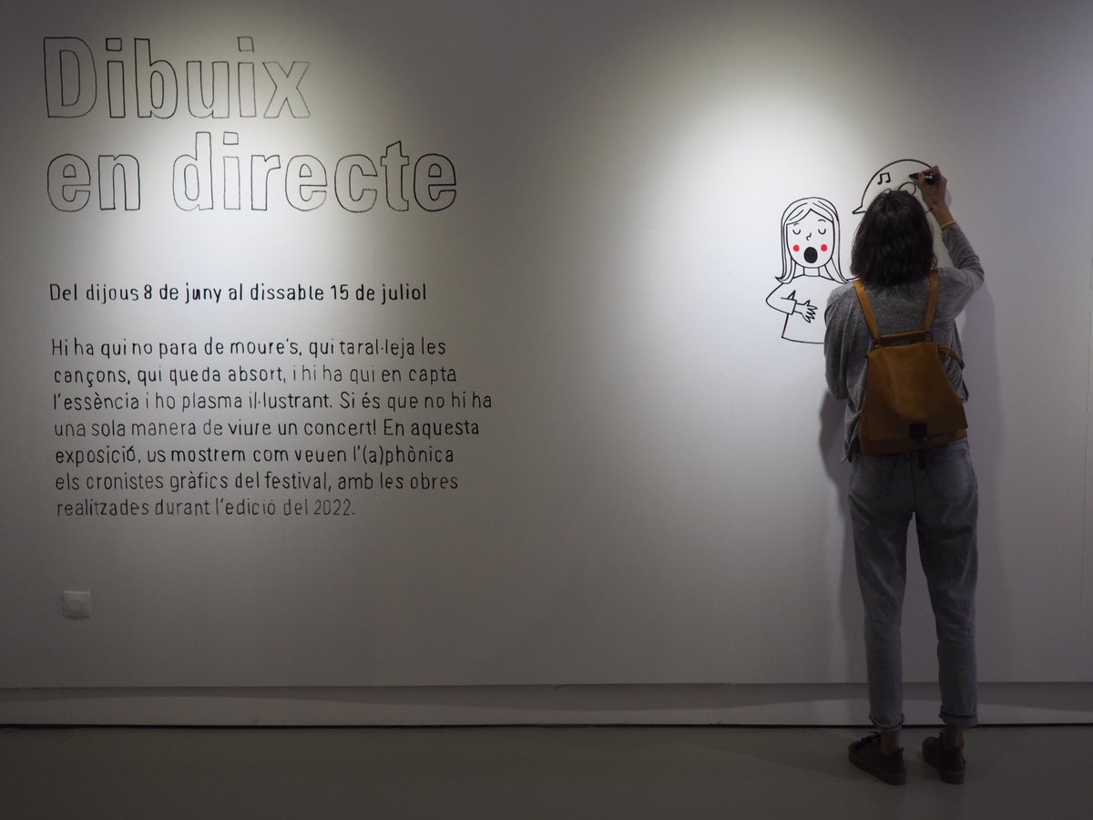 aphonicabny's tweet photo. “Des del moment que fas un gargot, ja dibuixes”. Inaugurada l’exposició ‘Dibuix en directe’ a la @FundaCoromina Espai Eat Art! ✨La podeu veure fins al 15 de juliol!
#aphonica #aphonica2023 https://t.co/QcKLLCOfmt