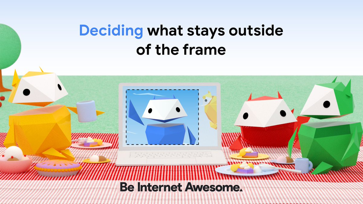 Activity alert!

Use this #BeInternetAwesome activity to help students learn to be smart on social media. Teach them how different frames of an image tell a different story, and why it’s important to be mindful of what they share online. goo.gle/43TkHCh