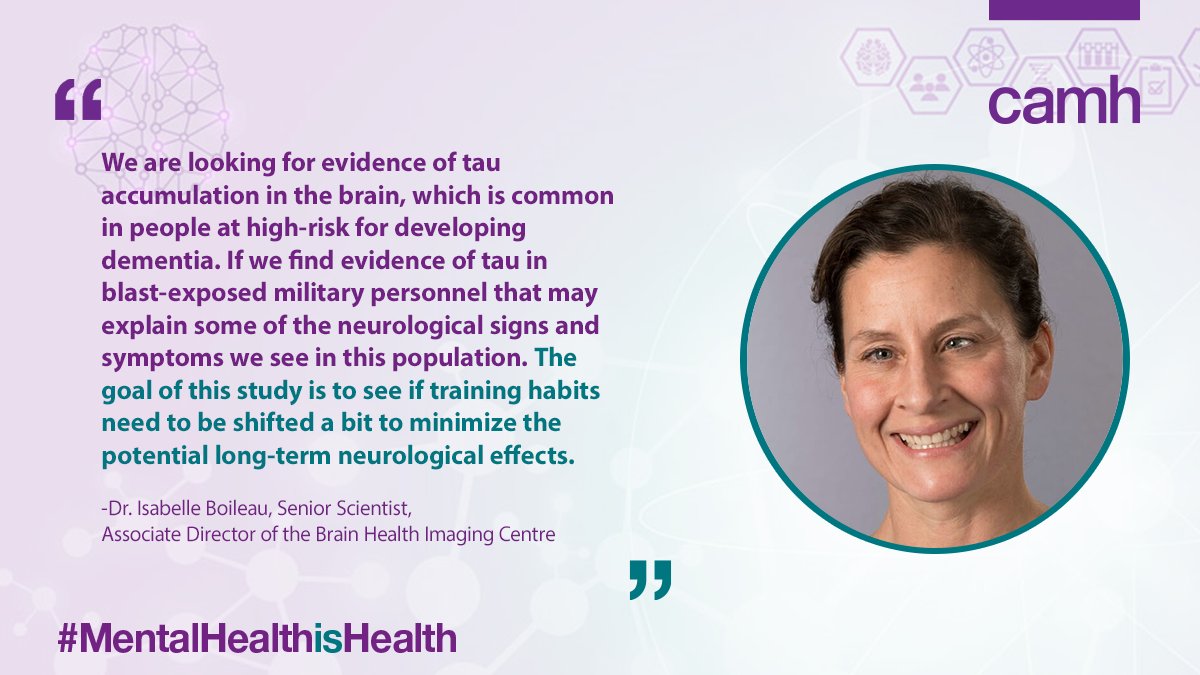 Congrats to Dr. Isabelle Boileau on her new role as Associate Director of the CAMH Brain Health Imaging Centre.

Her critical work is uncovering the links between #BrainInjury and #dementia while working to prevent and/or mitigate long-term impacts.

#BrainInjuryAwarenessMonth