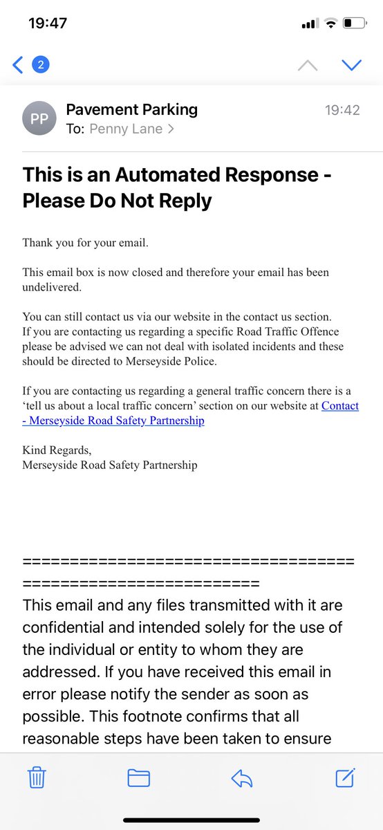 Hey @lpoolcouncil @MerPolTraffic @MerPolSthLpool @MerPolCC @Merseysidersp when did the pavementparking@merseyside.police.uk email address close? Who do we report pavement parking to now?

Thanks