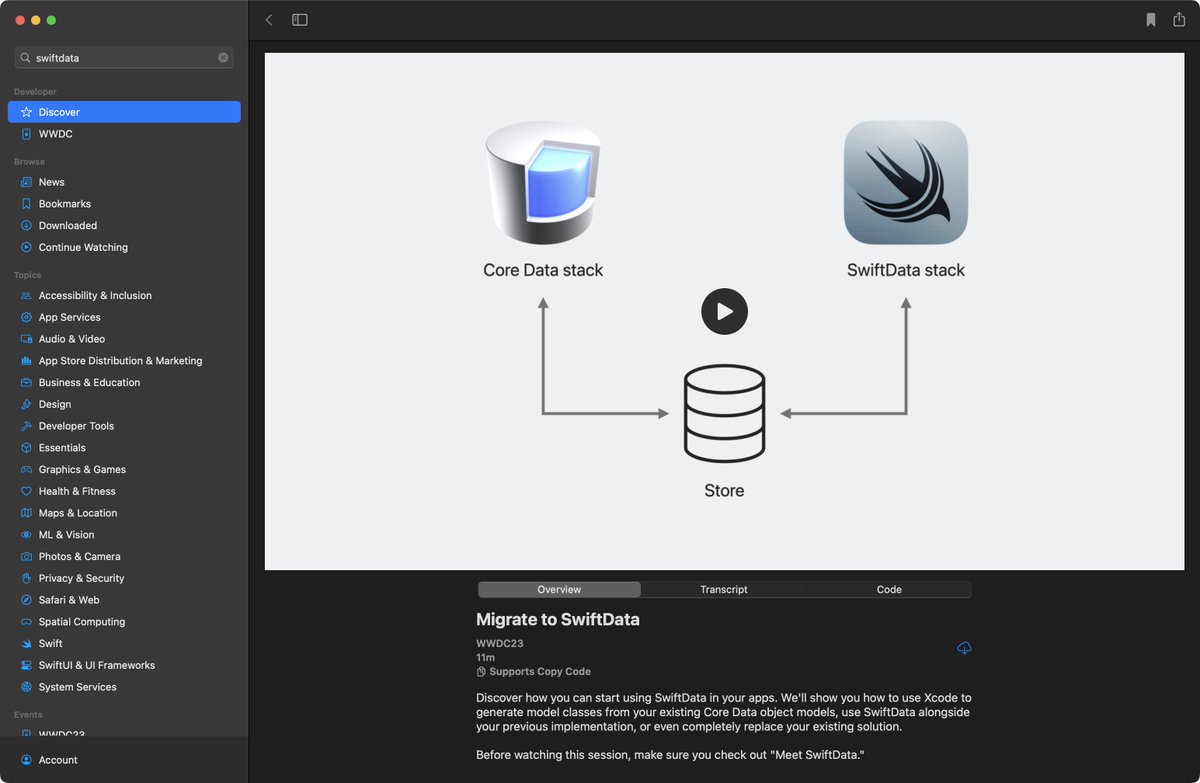 evankstone's tweet image. @cwagdev just pointed out something really important about the Apple Developer app.
Apparently the video is resizable, but only from the bottom edge of the video view. 🤯
After that, it does contract and expand automatically with the window. 👍🏻
#iOSDev #WWDC #WWDC23 #WWDC2023
