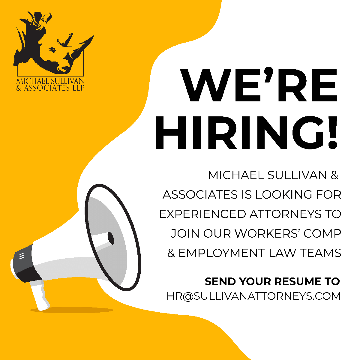 sullivanattys's tweet photo. MS&A currently has positions open for experienced workers' comp attorneys at several of our California locations! https://t.co/Ht3DKRQuCg
#NowHiring #WorkersCompAttorney #WorkersCompLawyer #RemoteWork #Telework https://t.co/ZWG1GFypr3