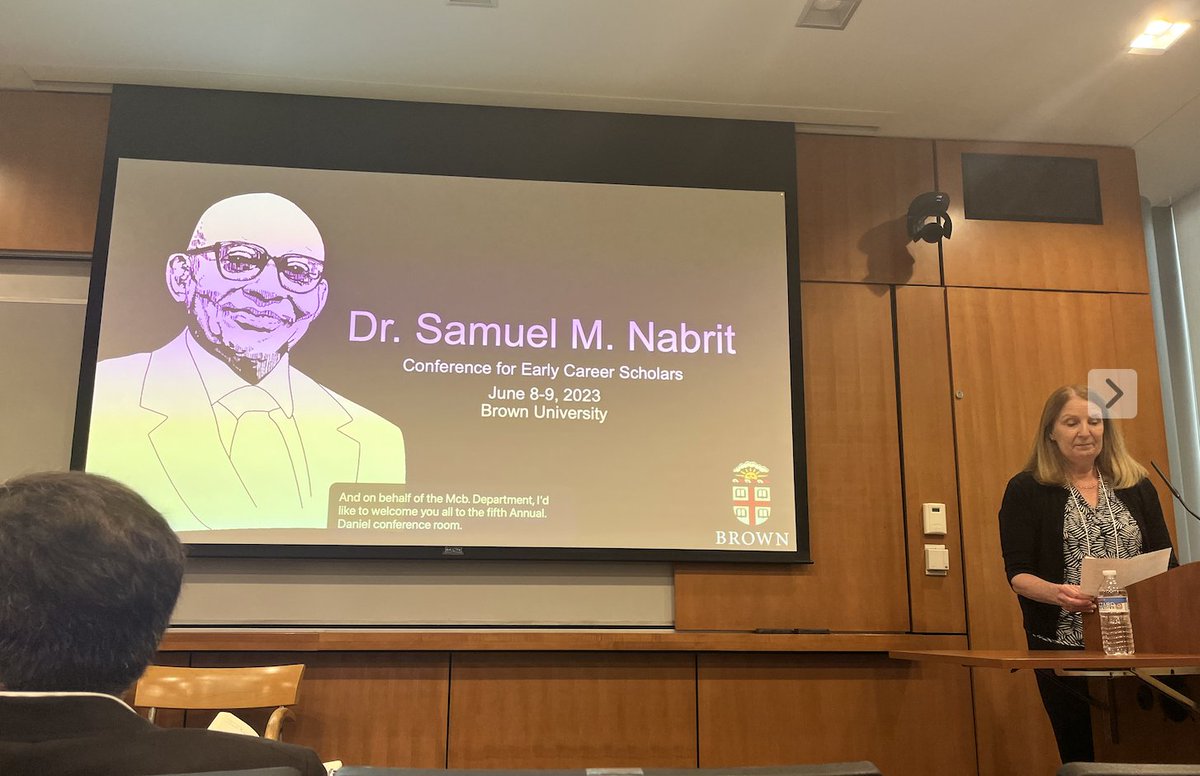 Kicking off the 5th annual Dr. Samuel M. Nabrit Conference for Early Career Scholars @BrownUniversity! #GoNabrit23 #DrNabritCon23