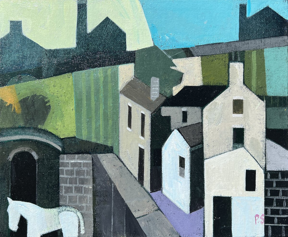 New In by Peter Stanaway - Huddersfield Canal.

#peterstanaway #huddersfieldcanal #yorkshire #northernart