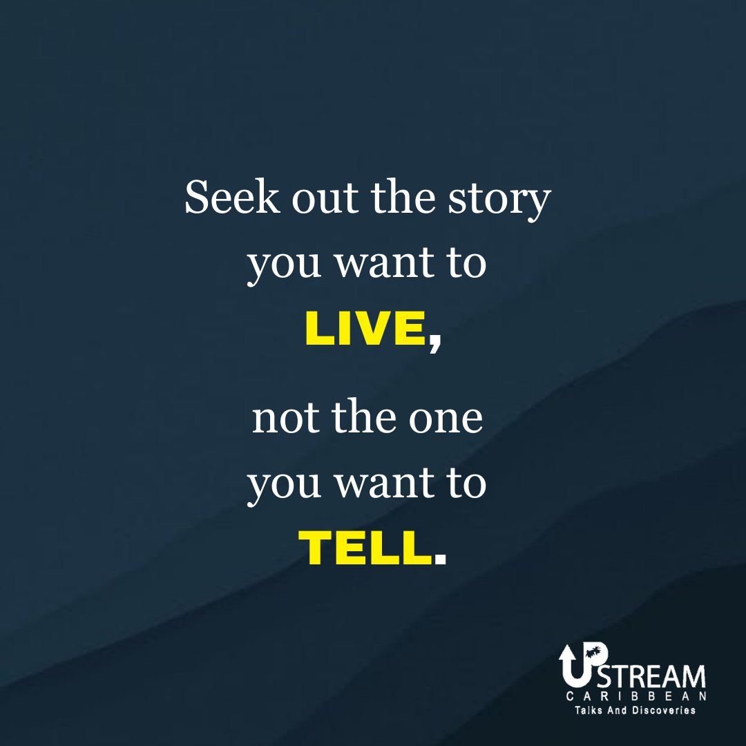 “Seeking out the story you want to live” is about pursuing your dreams and creating your ideal reality

How do you feel about this quote by Jay Shetty? Comment below

#UpStreamCaribbean #Podcast #Podcasting #PodcastShow #SocialMedia #Motivation #QuotesDaily #PodcastLifeMatters