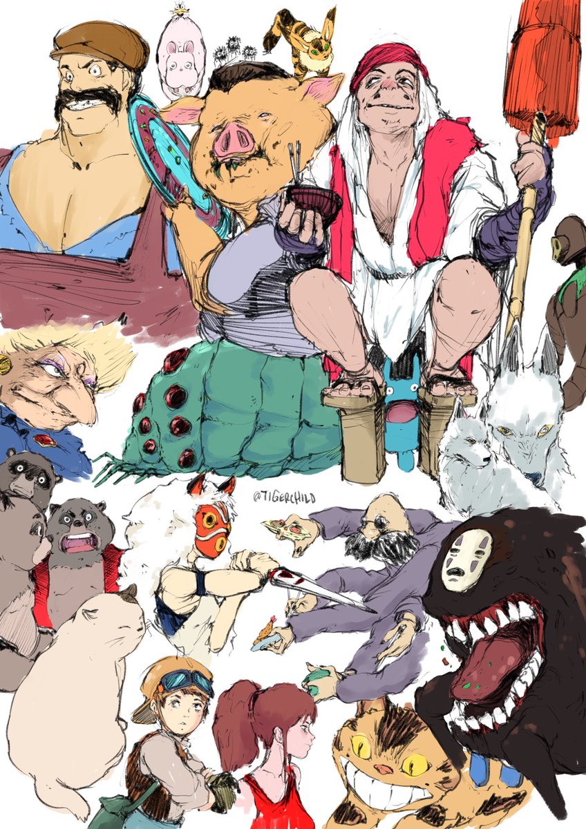 Sometimes just have to doodle Ghibli characters. 
#ghibli #art