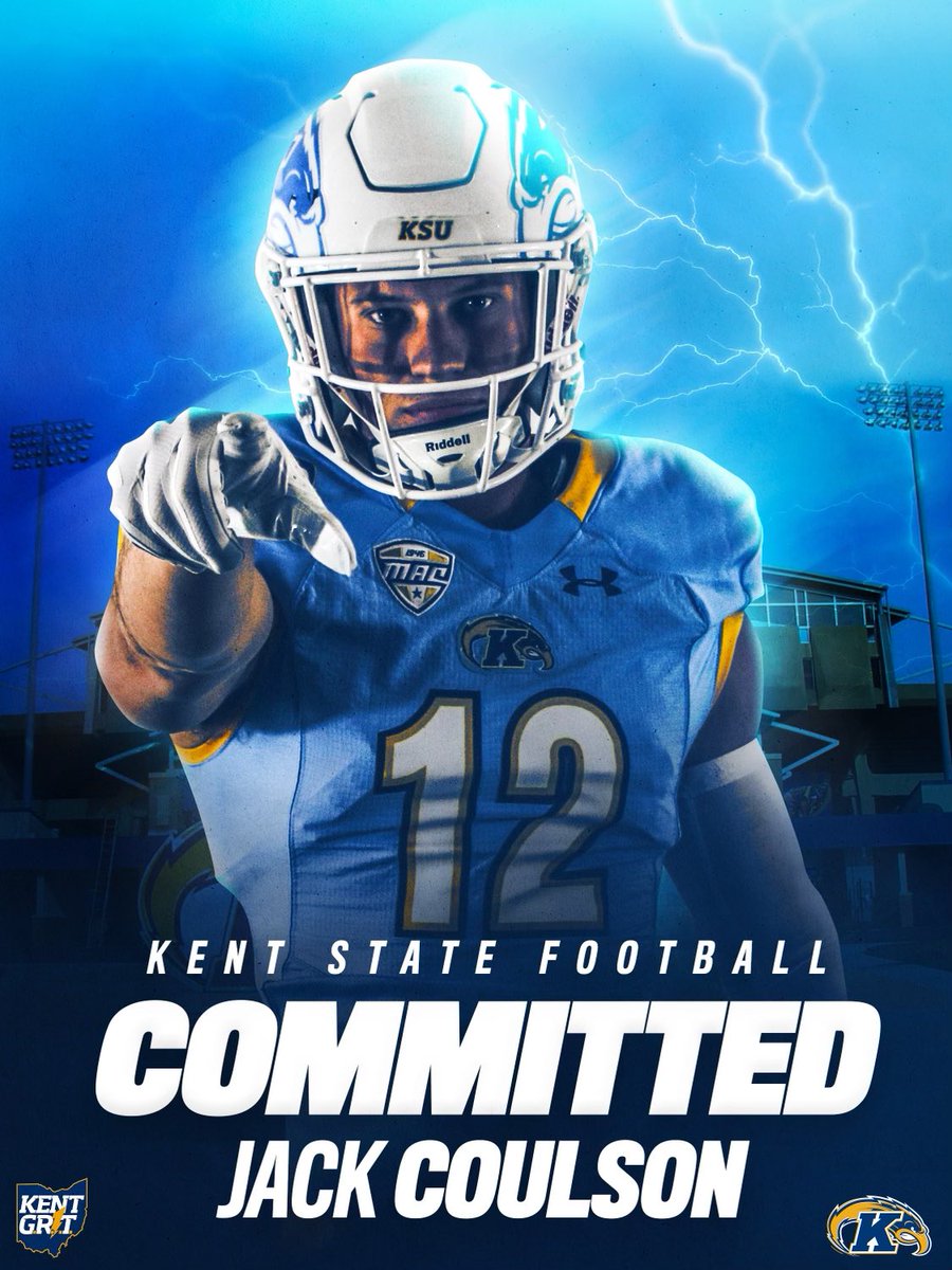 New Threads. Committed to @KentStFootball ⚡️⚡️⚡️ @CoachKenniBurns @CoachNickFaus