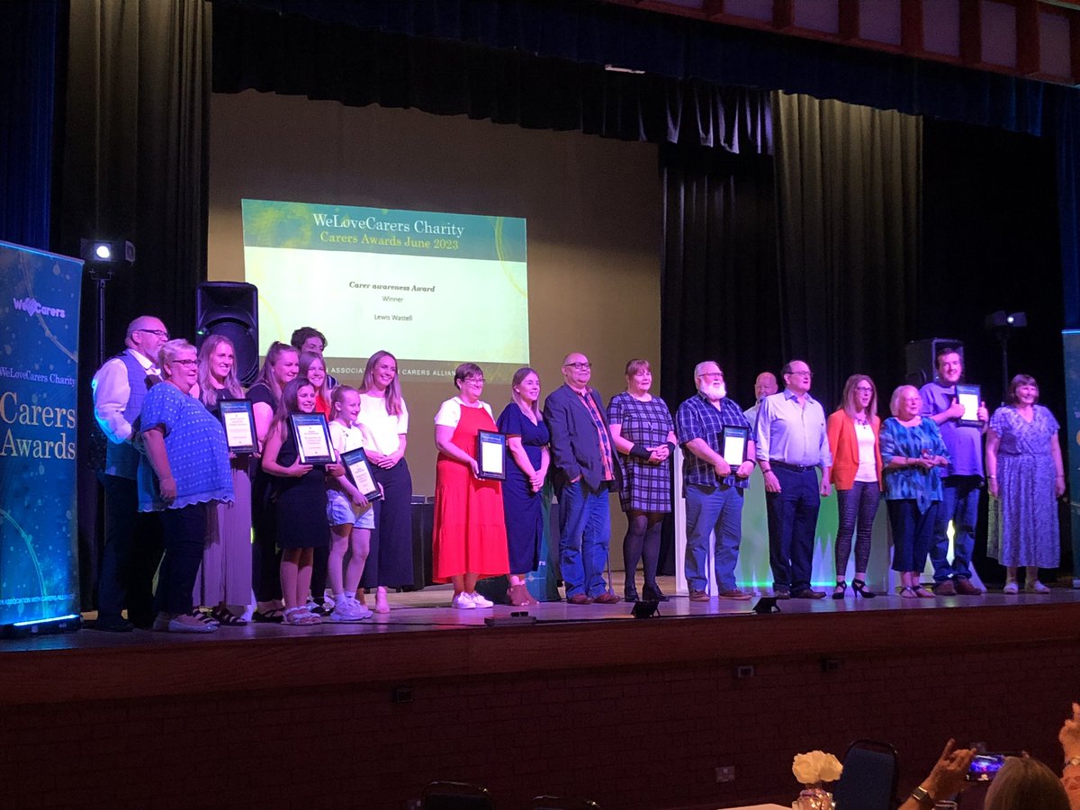 So lovely to see the first carers awardees <a href="/WeLoveCarers/">We Love Carers</a>