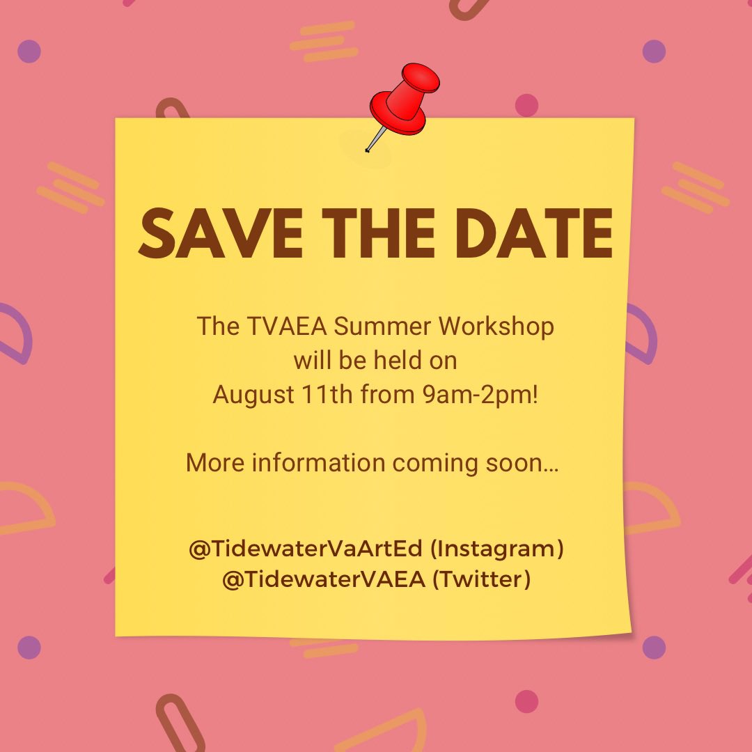 TidewaterVaArtEd (@tidewatervaea) on Twitter photo 