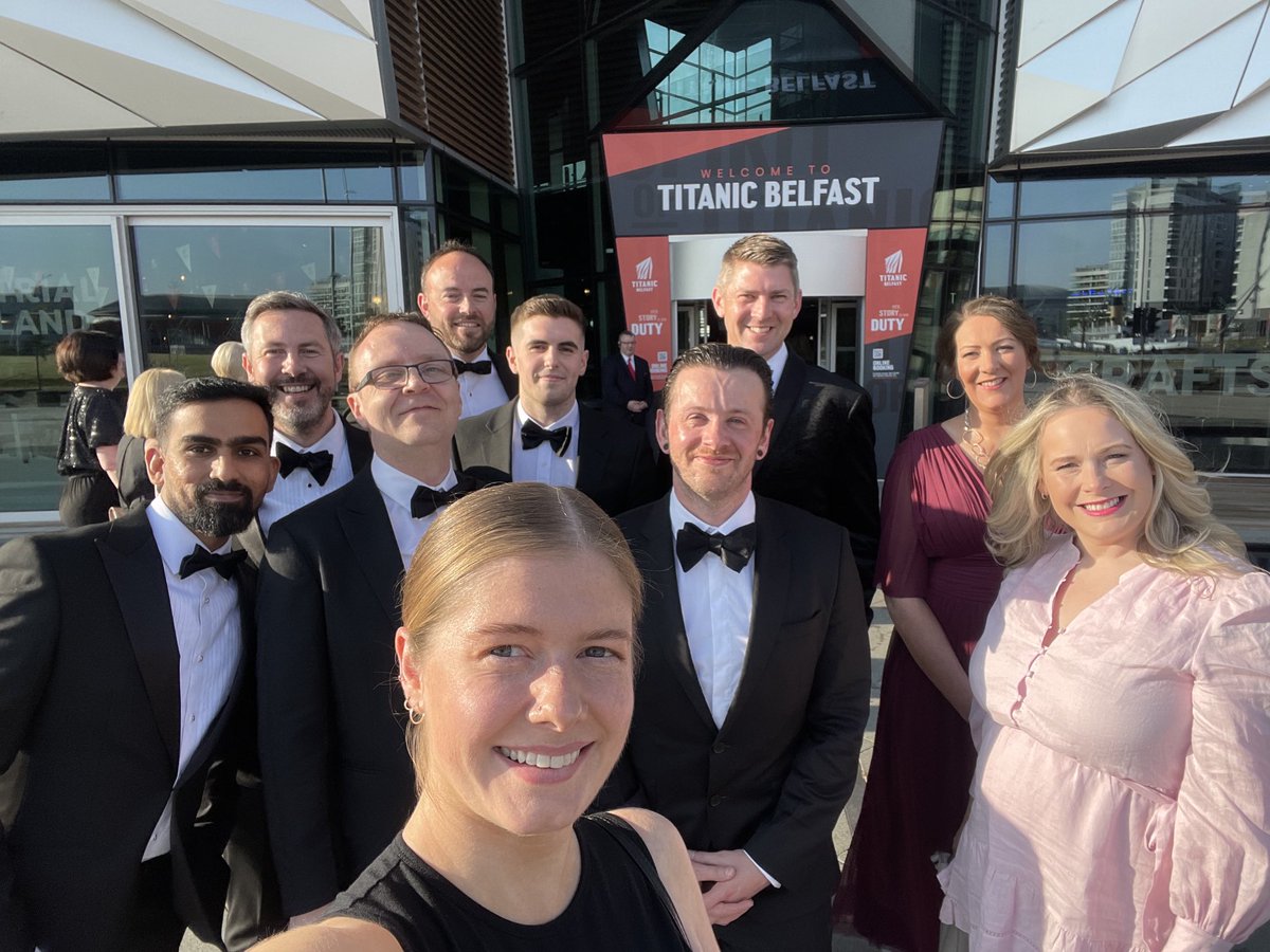 #excited to be at the ⁦<a href="/irish_news/">The Irish News</a>⁩ #wea23 workplace and employment awards with ⁦<a href="/esosolutions/">Eso Solutions</a>⁩ who have been shortlisted for the workplace of the future award! #dreamteam #cybersecurity  #esobelfast