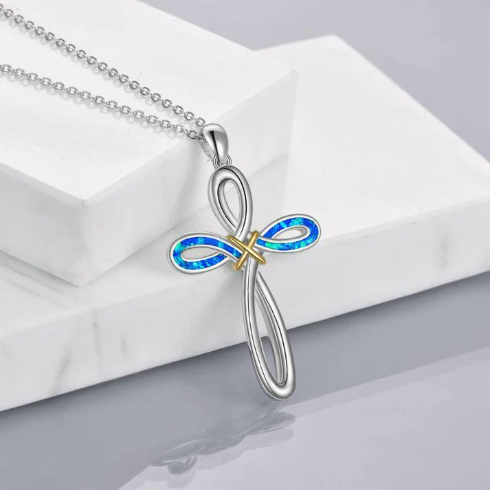 #SterlingSilver Opal Cross #PendantNecklace for Women
Stone:Opal
Color:Two-tone
Size:38.5*22.6 mm
Chain:18 inches cable chain
Material:925 Silver
#Chillclosets.com

#NecklaceLove #NecklaceObsession #EverydayJewelry #JewelryInspiration #DaintyNecklace #NecklaceOfTheDay