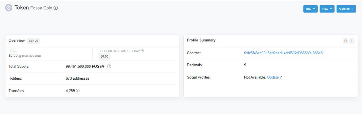 FossaCoin's tweet photo. LESS THAN 4 HOURS AND $FOSSA HAS MORE THAN 670+ HOLDERS!!

FOSSA TO 500K!

https://t.co/DH8XQnWwrO https://t.co/ytmJfEjSia