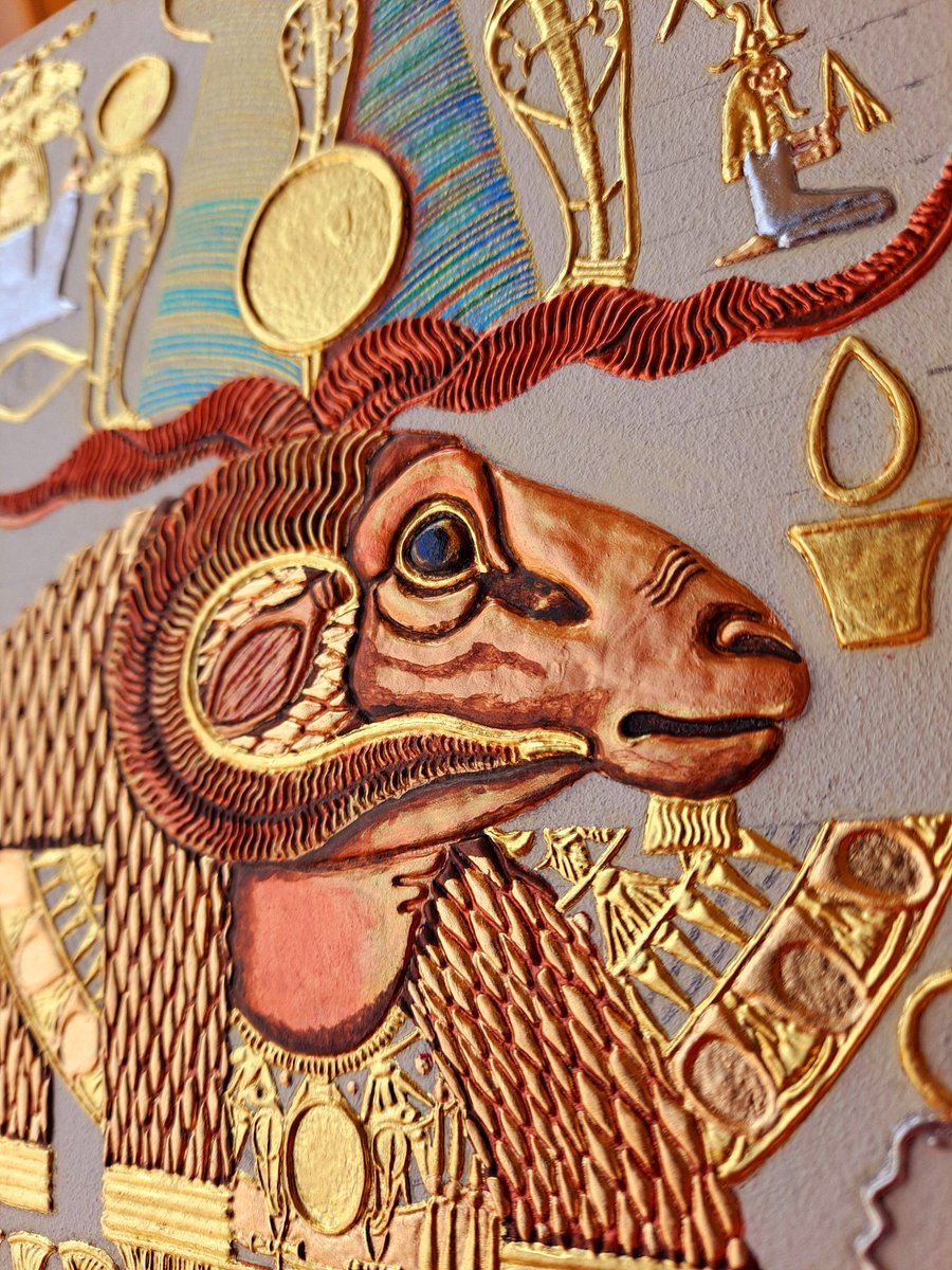 Ptahmassu's tweet image. Sacred artists, the way toward mastery is to never reach satisfaction in your work to the point of complacency, where you cease struggling to refine your gifts and your service in the eyes of the Gods. Perfection is never attainable, but it is our craft to strive for it anyway.