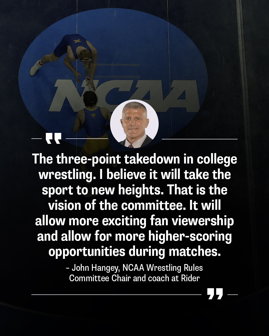NCAA on Twitter "John Hangey, NCAA Wrestling Rules Committee Chair