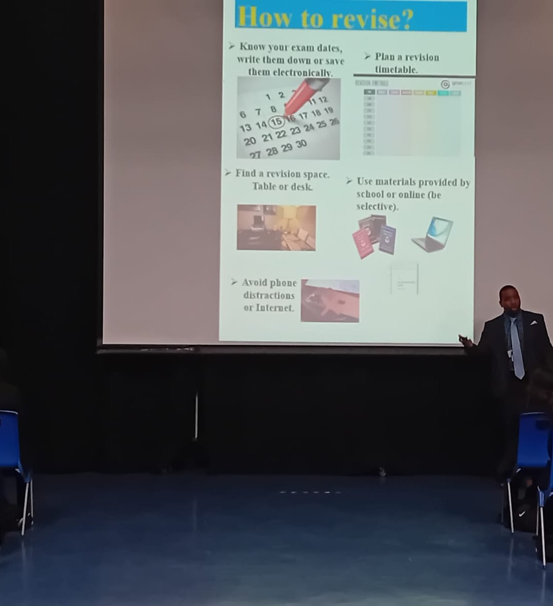 FacetedLeader's tweet photo. Very proud of @EducateMfl leading  assembly with Y7 today on revision strategies and wellbeing habits 👏🏾👏🏾
#Impartingknowledge
#Strategies 
#TeachingandLearning https://t.co/9Z6HIfGYmh
