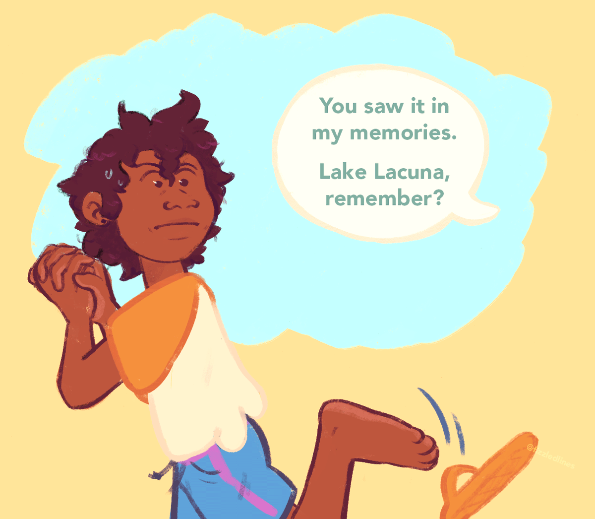 fizzledlines's tweet image. While the squad is stuck in the Human Realm, Camila decides to take them all to the beach!
Luz has it planned out, but she might&apos;ve overlooked a little detail... 😳☀️✨#lumity #TheOwlHouse  1/2