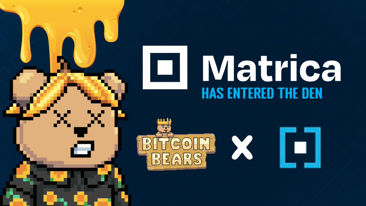 BitcoinBearsOrd's tweet image. Exciting news for our partnership with @MatricaLabs🐻

Cub Holders, step into the den and verify your assets with a seamless integration with Matrica! 🍯