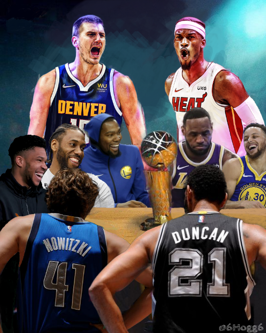 6Hogg6's tweet image. Another player is about to eat in what I'm told is "LeBron's era".

No one ate once Michael Jordan won and played a full season.