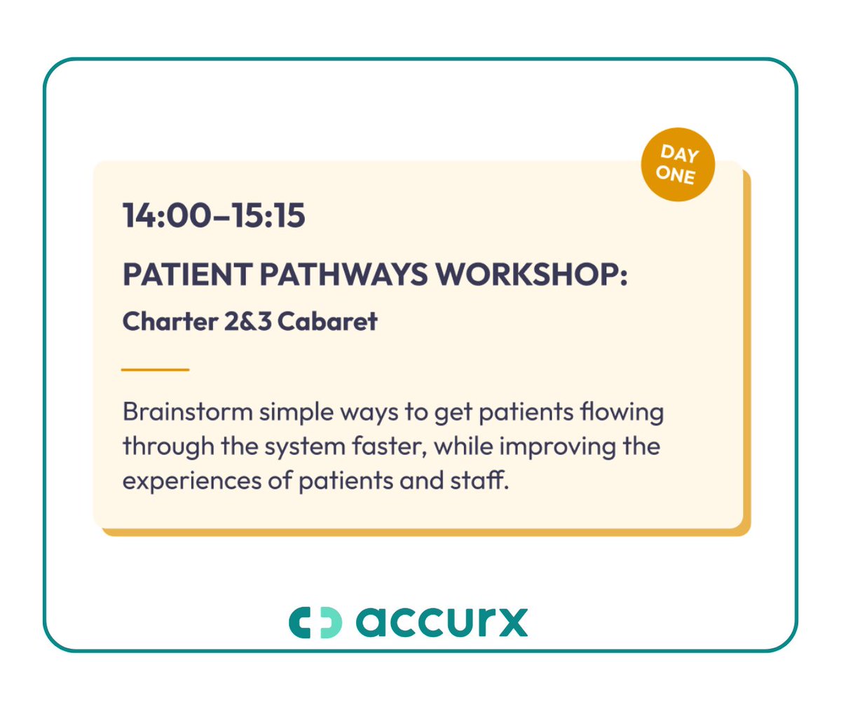 Accurx's tweet image. Who's joining us at #NHSConfedExpo next week? 👀 We can't wait to share what we have in store for you!
Curious about how we can support your practice or trust to transform patient care? 🤔
Connect with our team inside and outside our sessions/activities across both days! 👇