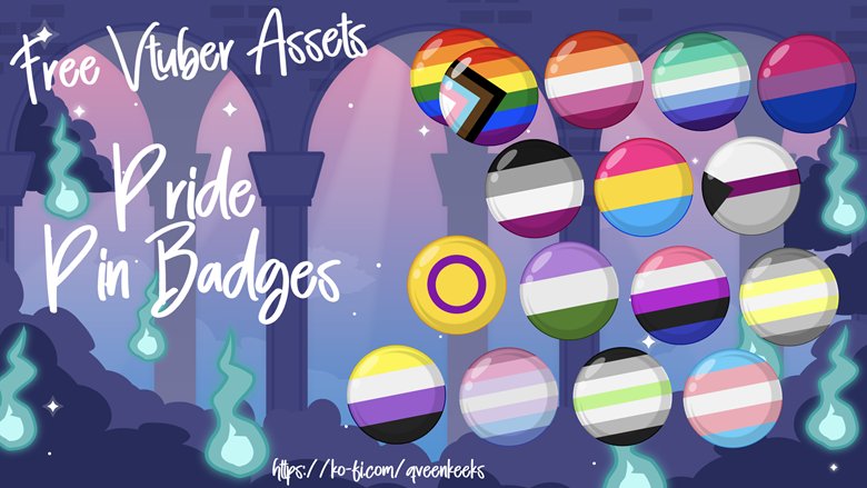 Happy Pride Month!

I wanted to make a little something for all of my friends and anyone else who wants to celebrate Pride with these cute badges on their png or vtuber model. 

#VTuberAssets #FreeVtuberAssets
ko-fi.com/s/f1e31a5d60