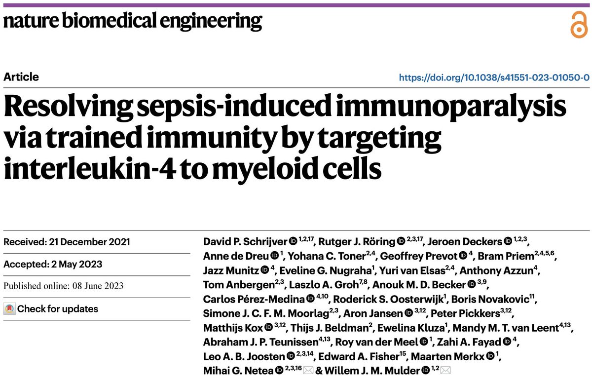 WillemNANO's tweet image. Super excited about the first experimental paper from our new research lab🥼 
Textbook📕 example of team science, a collaboration between @TUeindhoven &amp;amp; @radboudumc_weet, between @dvds94 &amp;amp; @TheRealMonocyte, between two natural proteins, IL-4 &amp;amp; apoA1
rdcu.be/dd4ua