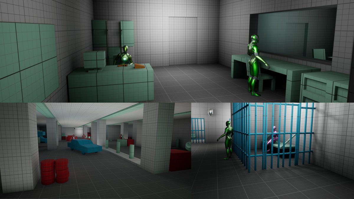 bye_webp's tweet photo. DevBlog 1 | Here is a WIP blocking of my Max Payne 2-inspired level remake. I have two options for the name of this game: 'Shadowed Justice' or 'Shattered Destiny.' Which one do you think is better, or do you have any other suggestions? 
#UE5 #devblog #MAxPayne #blocking #game https://t.co/vbphwSYPuH