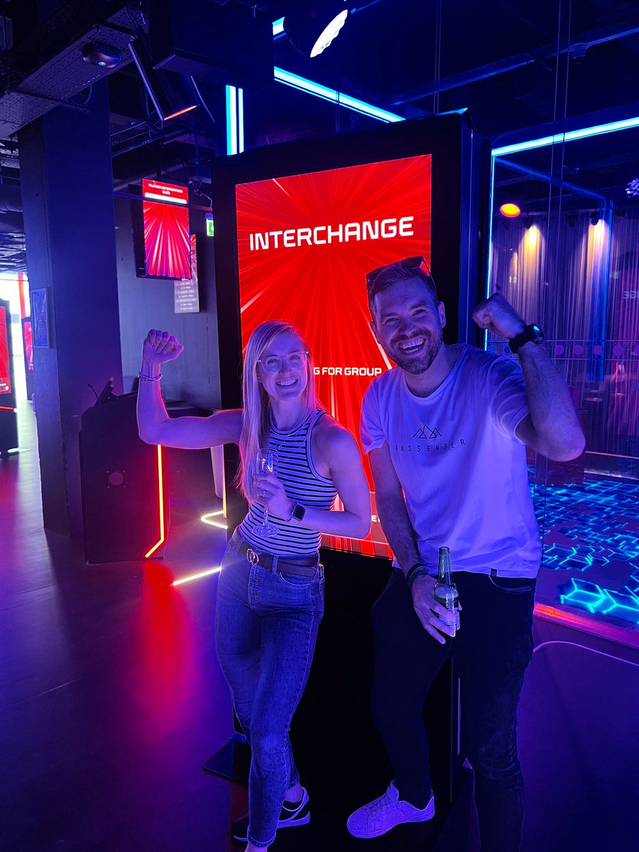 AberfieldPR's tweet photo. We had a fantastic day out in Manchester for our Aberfield away day yesterday.

After taking teambuilding to the extreme by taking on The Cube, we played a couple of rounds of mini golf, finished off by some great food and drinks at Erst.

Looking forward to the next one already! https://t.co/CvOz5TKLz9