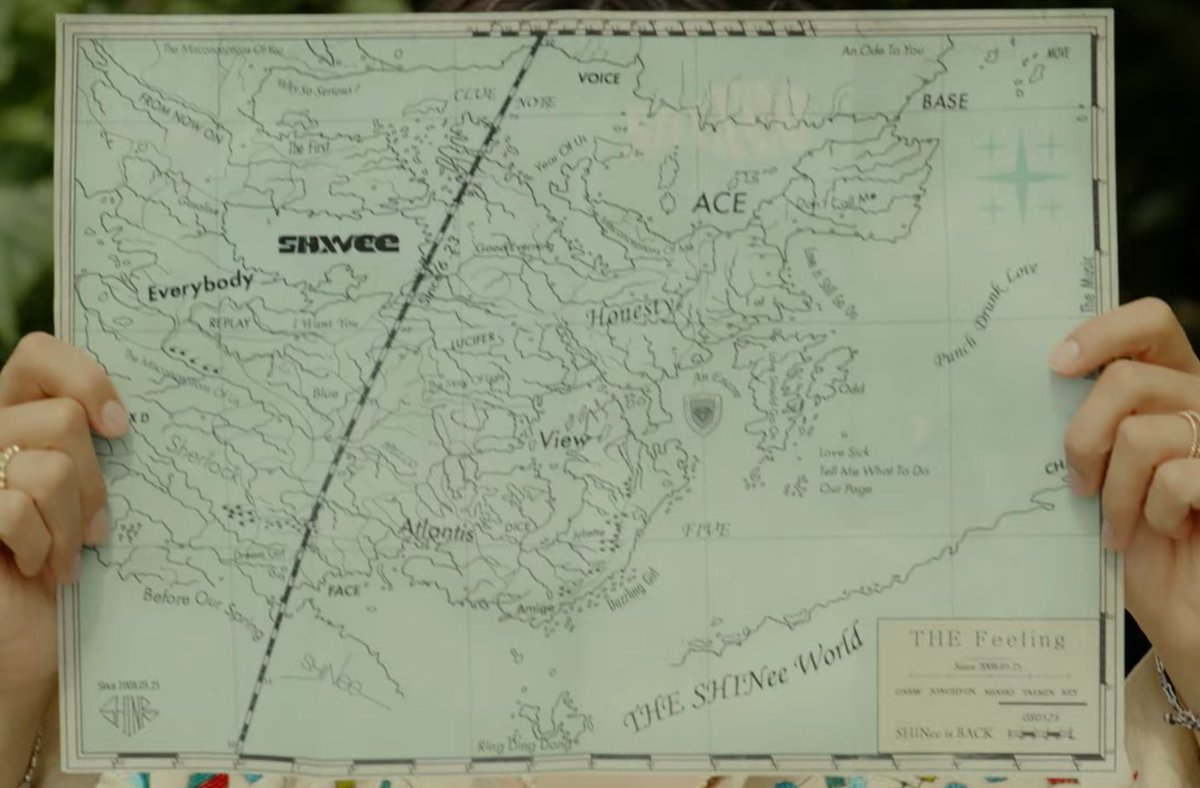 #SHINee Group & Solo Songs/Albums written on the Map: 🗺️✨🧭🔎
- The Misconceptions of Us
- From Now On
- Why So Serious?
- The First
- Everybody
- Gasoline
-Replay
- Sherlock
- The Misconceptions of You
- Dream Girl
- Move
- I Want You
- Selene 6.23
- Blue
- Before Our Spring