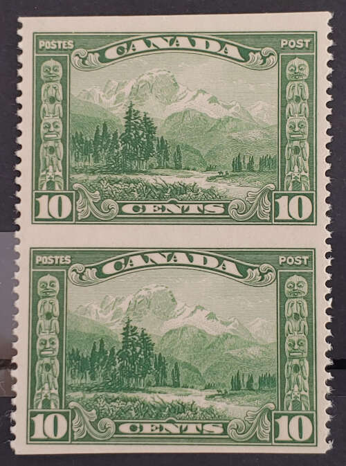 AllNations1949's tweet photo. Canada #155c gen VFNH 1929 10c Mt Hurd Perf by Imperf Pair $375 Lot 42 in our auction Saturday 10th June 2023 #10cMtHurd #CanadaStamps #ImperforatePair #PerfbyImperfPair
https://t.co/nmT9qsqWga https://t.co/Sj6WRooR9k