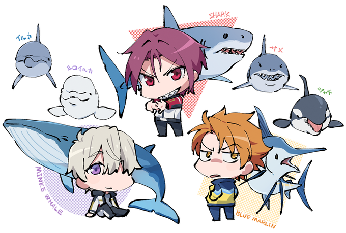 「looking at viewer shark」 illustration images(Latest)