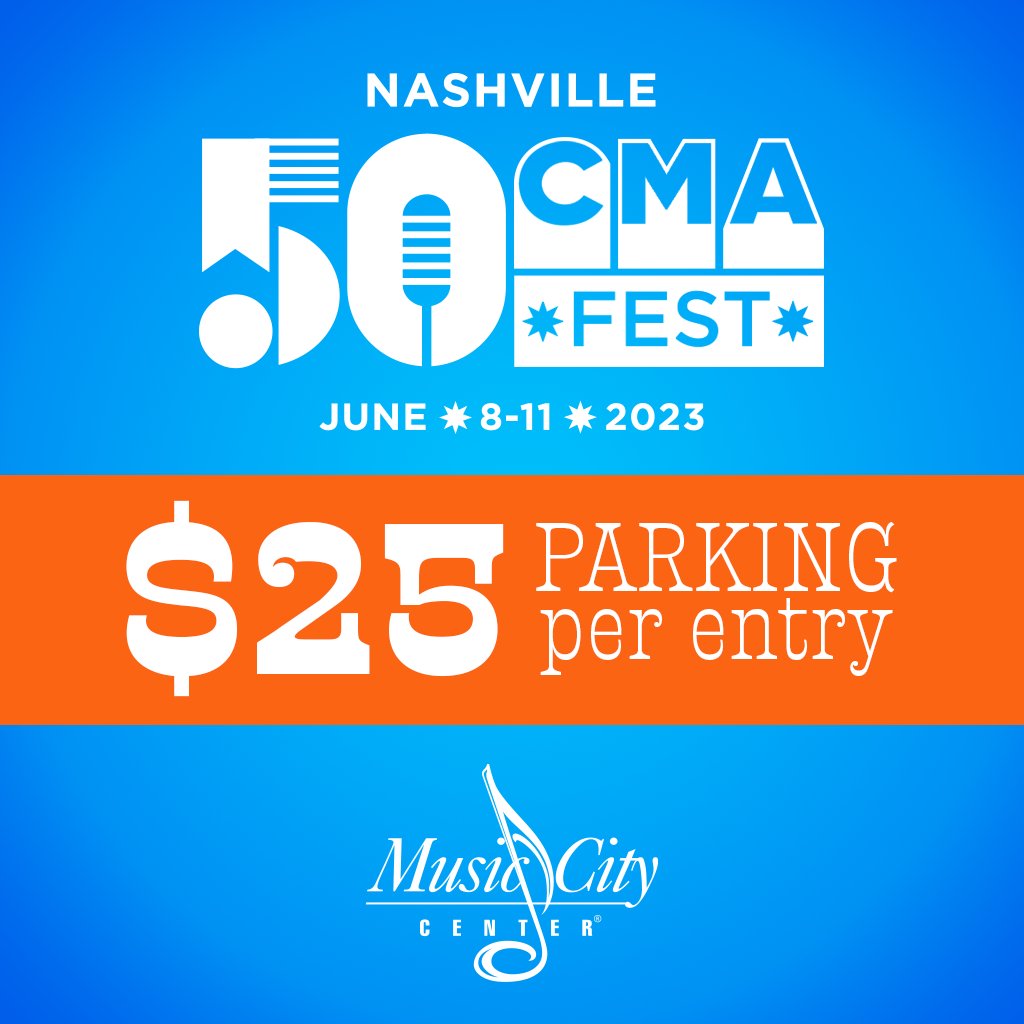 We have parking. 🅿️
All day. Every day. 🚗
Come see us! 🤠
#Nashville #CMAfest #FanFairX