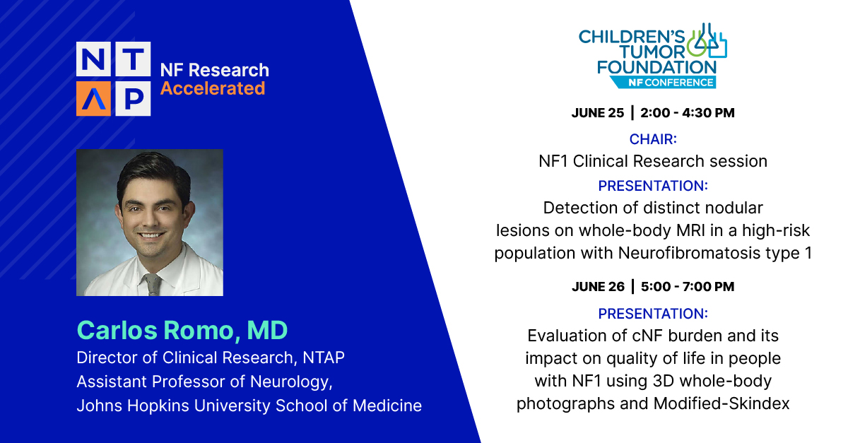 Get ready for the annual @ChildrensTumor NF Conference! Progress in NF1 therapeutic discovery made possible via NTAP-driven collaboration and focus is invigorating. Come hear the latest data and get involved. We are eager to grow the field even more, even faster!
 #NF1Research