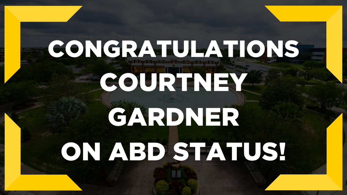 Congratulations to #UCF #Sociology Ph.D. candidate Courtney Gardner on a successful dissertation proposal defense, and promotion to candidacy status!