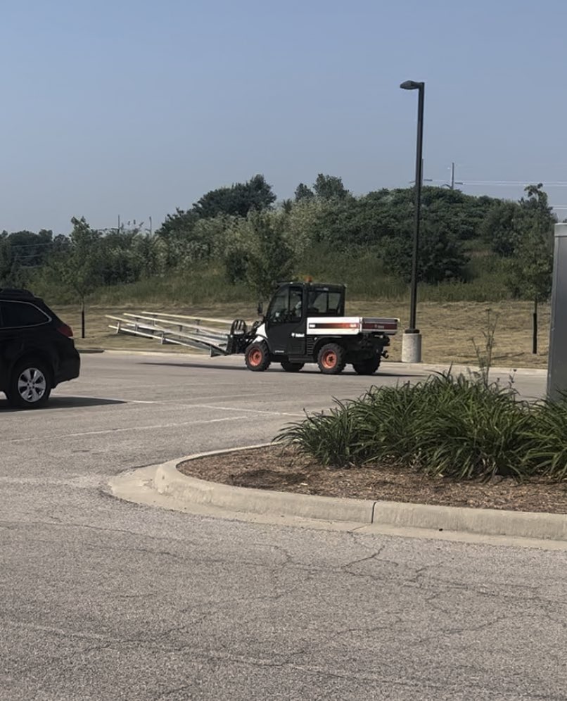 KSchluRosati's tweet photo. WE’RE MOVING IN for @IHSAA1 🥎 State Finals at @LifeAtPurdue! The @PUSportsTurf does it right &amp; makes extra special for us!👏🏻They nail down every detail! Extra bleachers being brought it for the expected large crowds! 🙌🏻 We appreciate your support @PurdueSports! #ThisIsYourIHSAA https://t.co/L8aHj8EGxT
