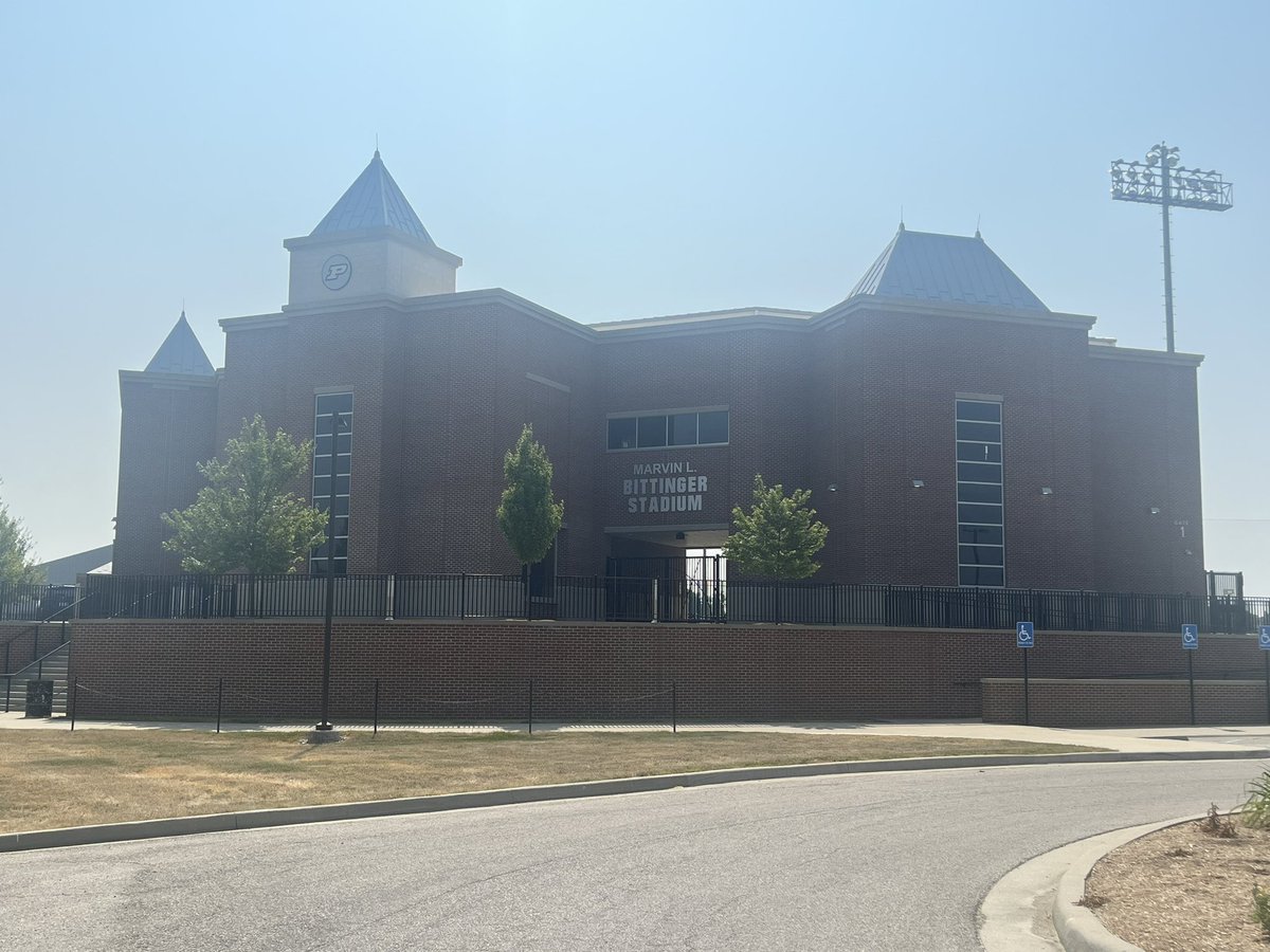 KSchluRosati's tweet photo. WE’RE MOVING IN for @IHSAA1 🥎 State Finals at @LifeAtPurdue! The @PUSportsTurf does it right &amp; makes extra special for us!👏🏻They nail down every detail! Extra bleachers being brought it for the expected large crowds! 🙌🏻 We appreciate your support @PurdueSports! #ThisIsYourIHSAA https://t.co/L8aHj8EGxT