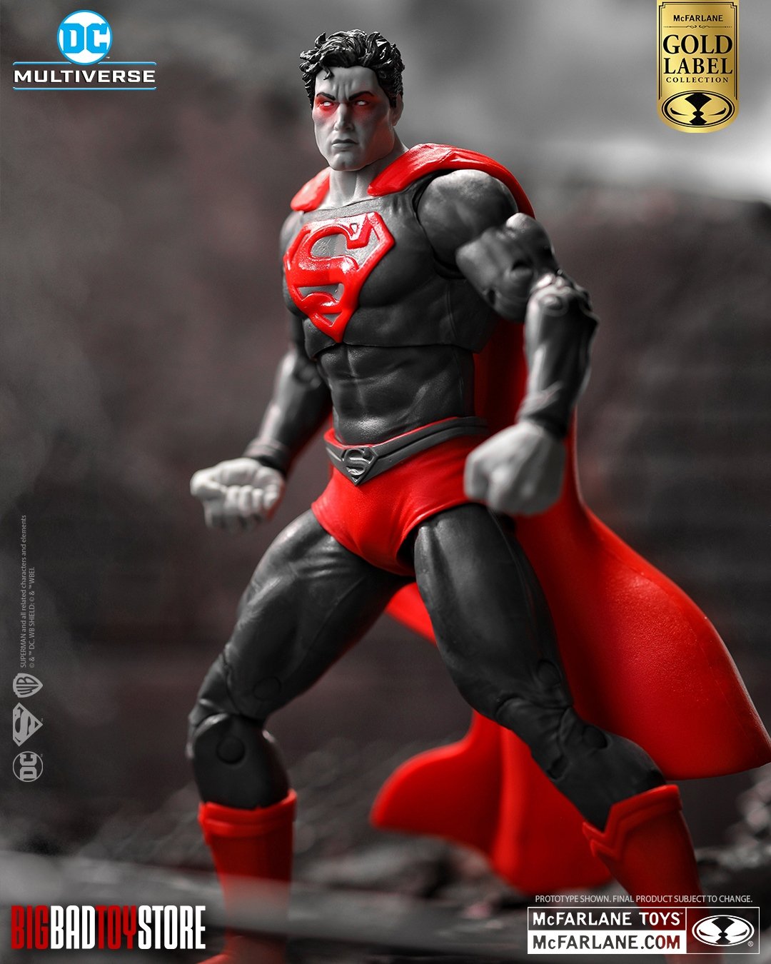 Mcfarlane toys dc multiverse red son superman