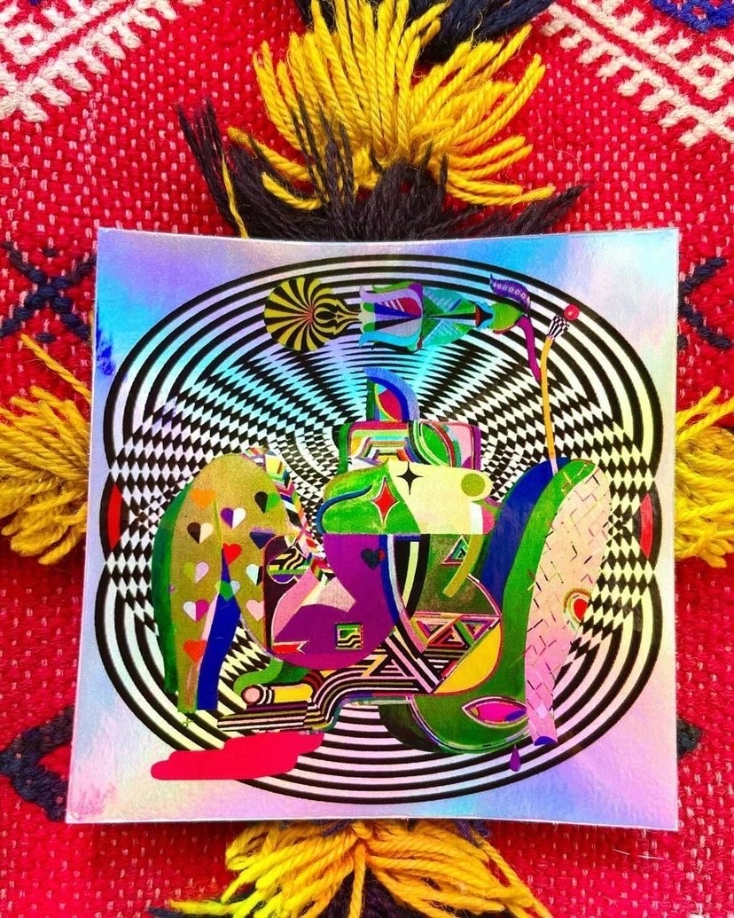 stickerbeatinc's tweet image. Dive into a world of vibrant colors and swirling shapes with this psychedelic sticker that's bound to turn heads and bend minds. 🌀🌈  @__moreferalthan__

#stickerbeat #stickers #sticker #stickerart #slaps #decals #illustration #stickerbomb #vinyl #digitalart #print #stickerslap