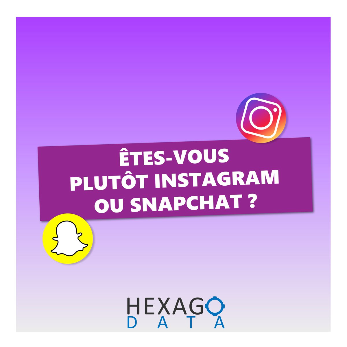 🗺 Dans quelles régions pensez-vous qu'on utilise le plus Instagram et/ou Snapchat ? 📲

▶ Plus d'infos sur la solution d’expertise et de ciblage publicitaire #géomarketing HEXAGO DATA ici : lnkd.in/d-GW9T_Ken

#HexagoData #Instagram #Snapchat #communication #PQR #print