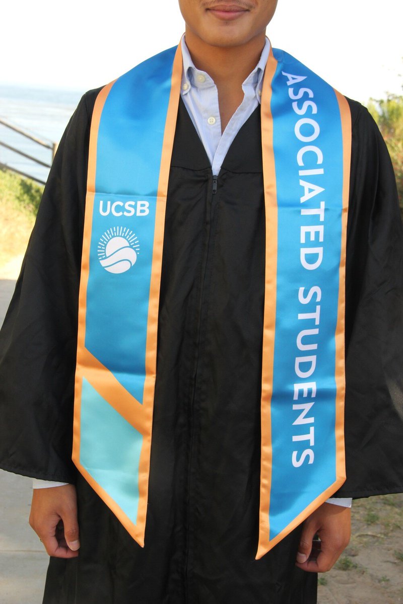 AS_UCSB's tweet photo. Are you graduating? Get your A.S. Stole today! 2 different sizes 82"x5" and 71"x5" available at https://t.co/6xh9vFMiUu https://t.co/YsvIVORSMI
