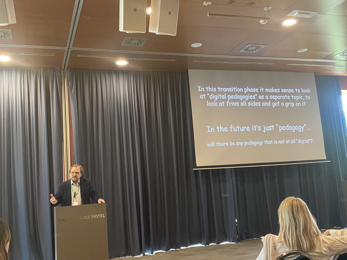CZELO_Brussels's tweet image. What will the future bring for (digital) pedagogies? 

Wrapping up the first day of the #fostering_digital_pedagogies conference with @pietvanhove, president of @TheEAIE.

#CMEPIUS @ACASecretariat