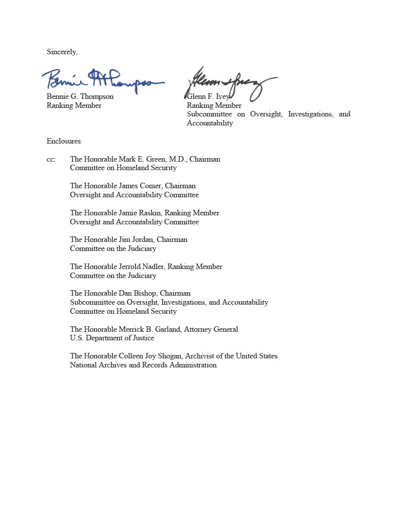 RepGlennIvey's tweet photo. @Acyn Federal officials shouldn't be deleting their government text messages. Today, I am calling for Inspector General Cuffari to step down. #Accountability #CuffariMustGo #DeletedTexts https://t.co/E3mrxEA9go