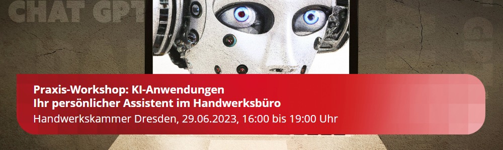 Im #Workshop geht es darum, wie wir künstliche Intelligenz für unsere Büroarbeit nutzen können. Wir zeigen Ihnen, wie wir #KI wie ChatGPT als einen persönlichen/intelligenten #Assistenten im Handwerksbüro einsetzen können. 👉eveeno.com/zukunfthandwerk
