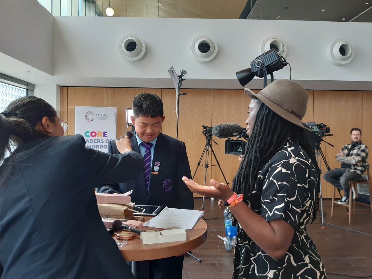 Preparations are in earnest, for today's filming of the CORE Leaders of Tomorrow. I think we're ready for our close-up! <a href="/COREeducate/">CORE Education Trust</a> <a href="/COREArenaAcad/">Arena Academy</a> #COREexcellence
