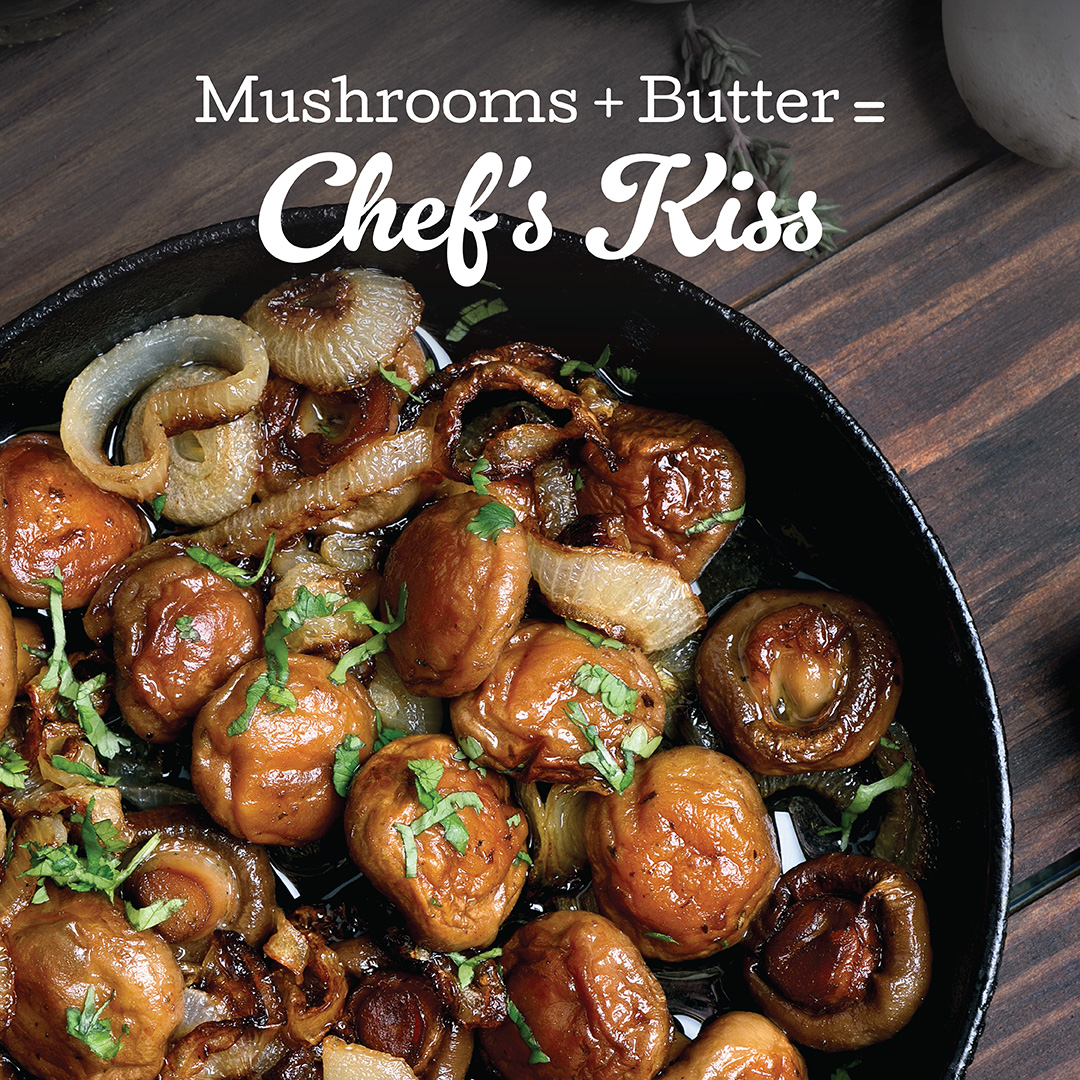 The simplest combos are often the best. Sauté your favorite mushrooms with butter for a delicious way to celebrate #NationalDairyMonth. 🧈