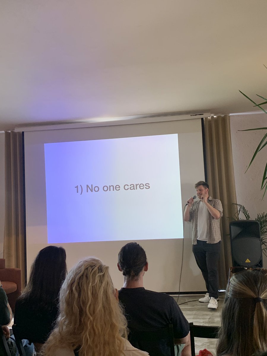 “No one cares about what you do, just take a step. You never know if it’s right or wrong” 

- Jack 

#espai #webflow #meetup #nocode