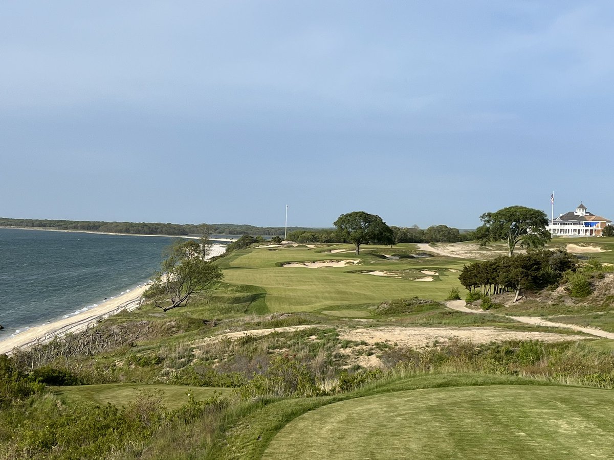 Stephen George is interning at Sebonack Golf Club in Southampton, NY. Look at those views! #shsupga #shsu #internships