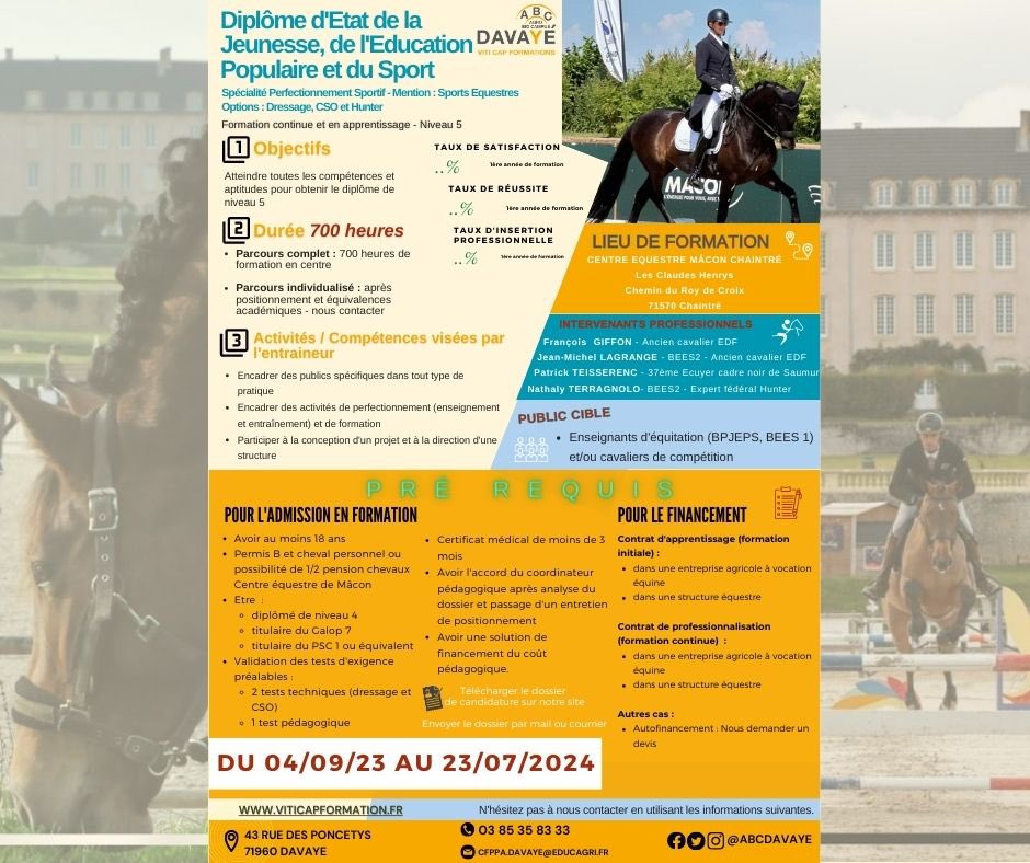 ABCDavaye71's tweet photo. [𝗢𝘂𝘃𝗲𝗿𝘁𝘂𝗿𝗲 𝗗𝗘𝗝𝗘𝗣𝗦 🏇🏼 - ABC Davayé 🤝 Ville de Mâcon]

⚪️🟠🔵 𝙇𝙚𝙨 𝙞𝙣𝙨𝙘𝙧𝙞𝙥𝙩𝙞𝙤𝙣𝙨 𝙨𝙤𝙣𝙩 𝙤𝙪𝙫𝙚𝙧𝙩𝙚𝙨 ! 𝙧𝙚𝙣𝙩𝙧𝙚́𝙚 𝙙𝙚́𝙗𝙪𝙩 𝙨𝙚𝙥𝙩𝙚𝙢𝙗𝙧𝙚 2023

𝗣𝗿𝗲𝗻𝗲𝘇 𝗰𝗼𝗻𝘁𝗮𝗰𝘁 𝗮𝘃𝗲𝗰 𝗻𝗼𝘂𝘀 𝗮𝘂 𝟬𝟲 𝟮𝟴 𝟵𝟰 𝟮𝟱 𝟲𝟴 https://t.co/tYjzrtb75v